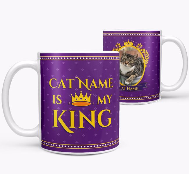 My King: Personalised {breedCommonName} Photo Upload Mug